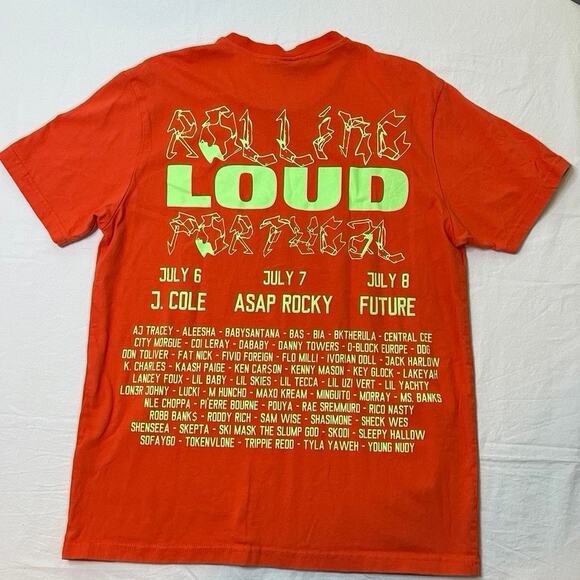 Rolling Loud Domenico Formichetti Red Neon T Shirt Portugal 2022 Music Festival - Picture 7 of 10
